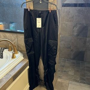 Black Zara Cargo Dress Pants